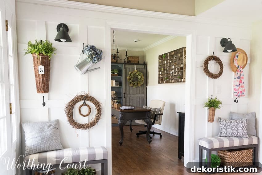 How To Style A Farmhouse Board And Batten Wall || Worthing Court