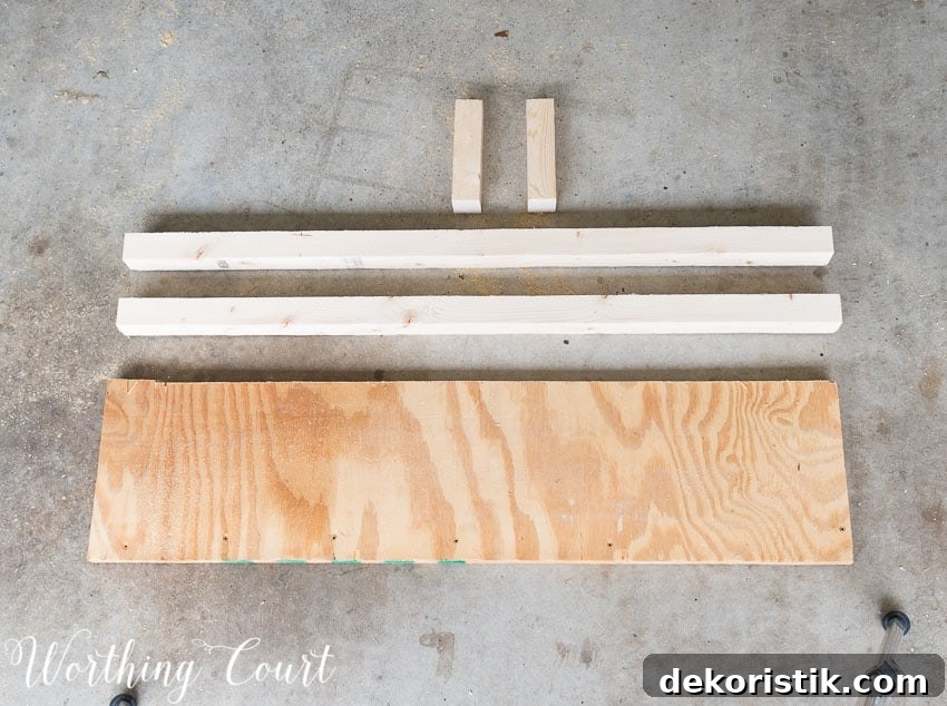 Step by step directions for building and upholstering this easy farmhouse style bench. The measurements can be adapted to any size bench. || Worthing Court