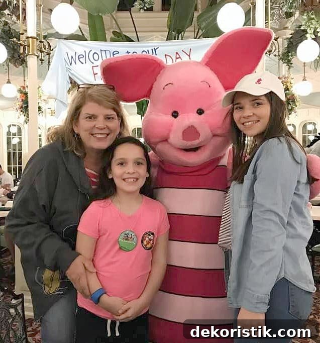 With her Grandkids posing for a picture.