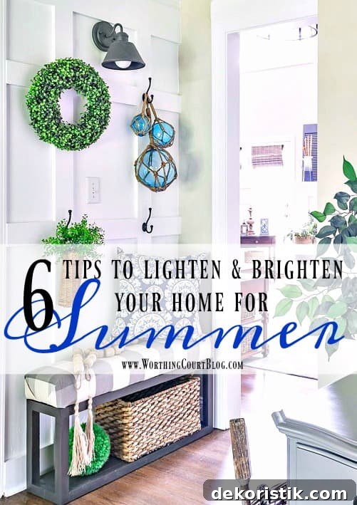 My Top 6 Tips To Lighten And Brighten Your Home For Summer || Worthing Court
