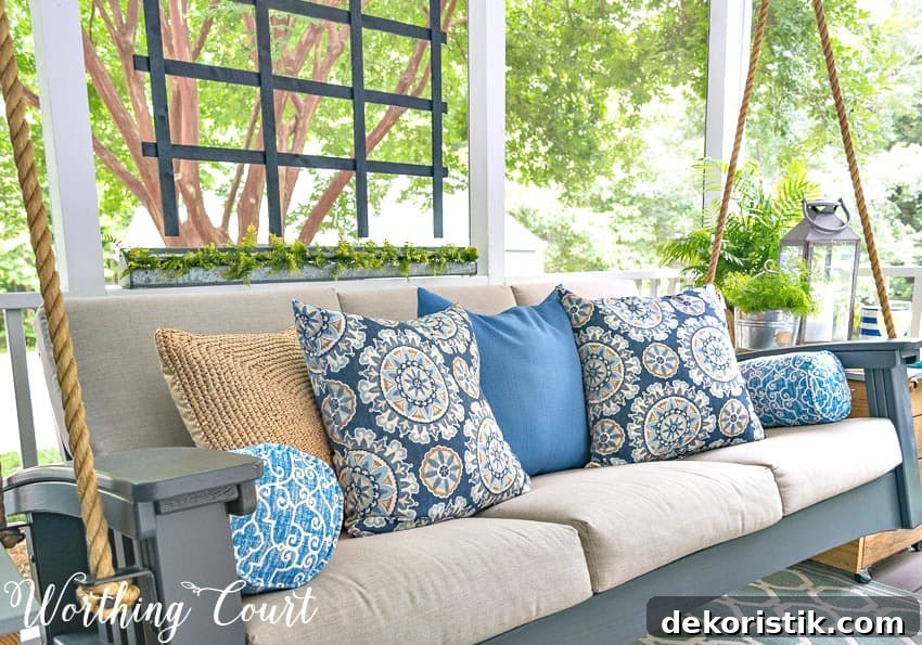 These tips are sure to give your porch the relaxing oasis that you're looking for || Worthing Court