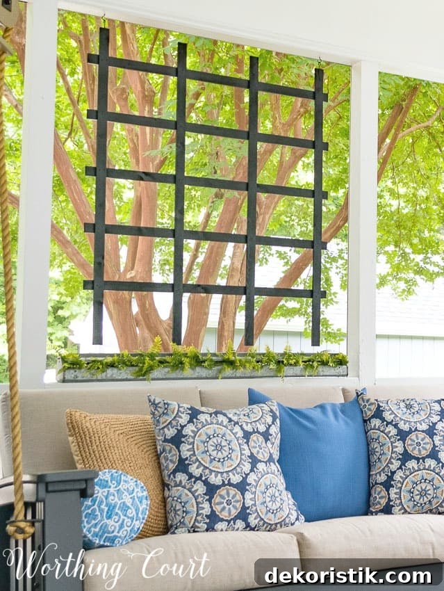 Loads of tips for creating a relaxing oasis on your porch || Worthing Court