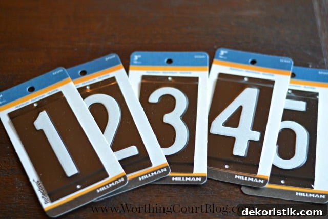 Outdoor house numbers
