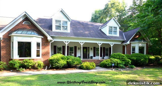Brick house exterior BEFORE paint