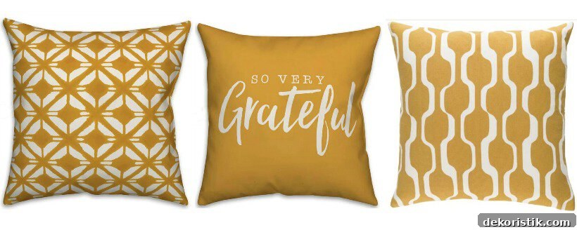 mustard colored fall pillow covers