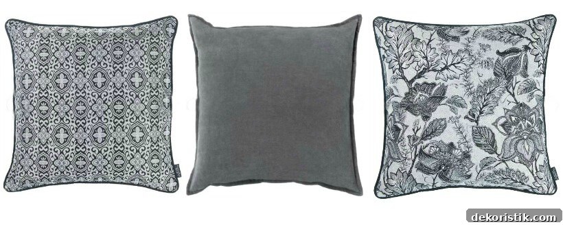 gray pillow covers