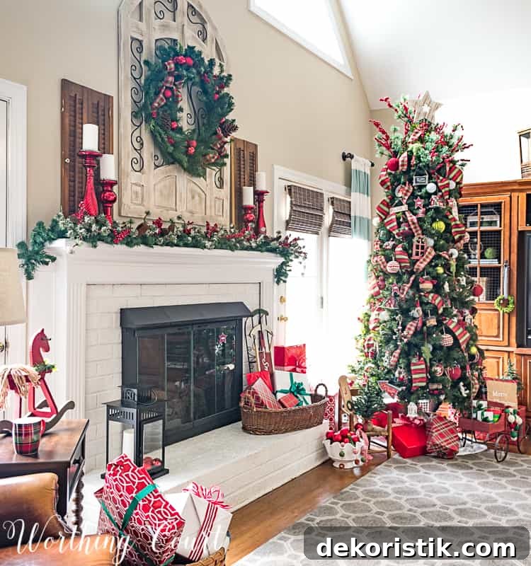 Take A Tour Of My Cozy And Festive Christmas Family Room #christmasdecor