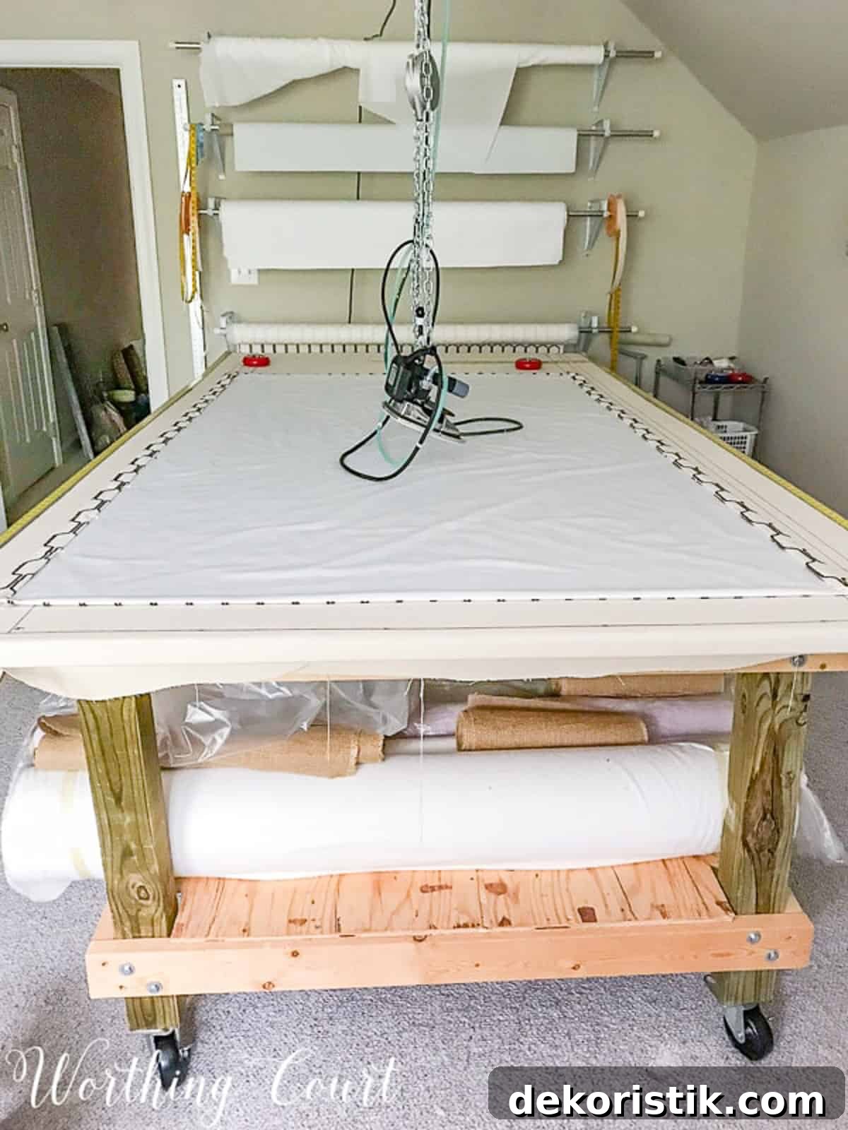 DIY Lined Curtain Panels: Step-by-Step Sewing Guide 3 in process image of making a lined drapery panel