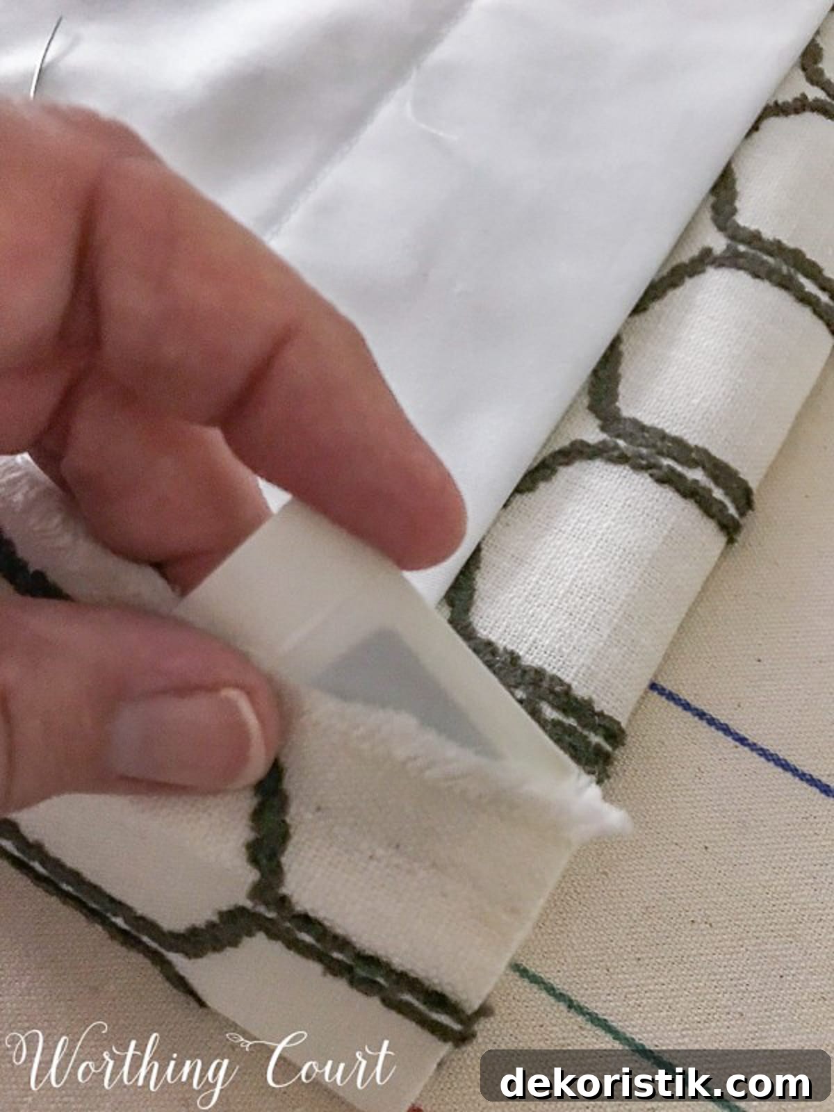DIY Lined Curtain Panels: Step-by-Step Sewing Guide 25 in process image of making lined curtains