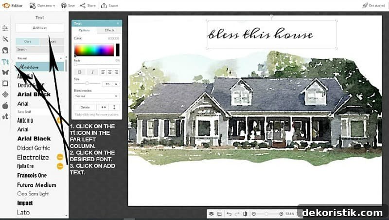 Arrows pointing to the editing buttons.