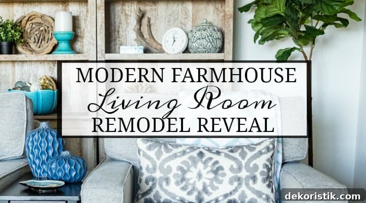 Living room makeover before and after