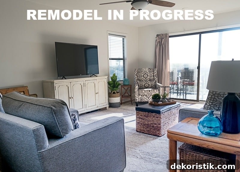 Living room remodel in progress