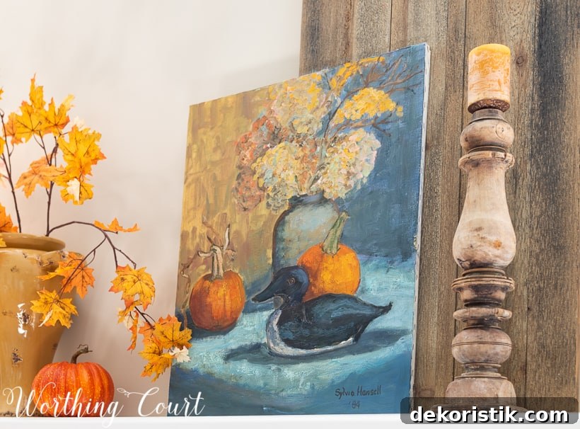Fall Fireplace and Mantel Decor Tour with Styling Tips 9 fall mantel decor