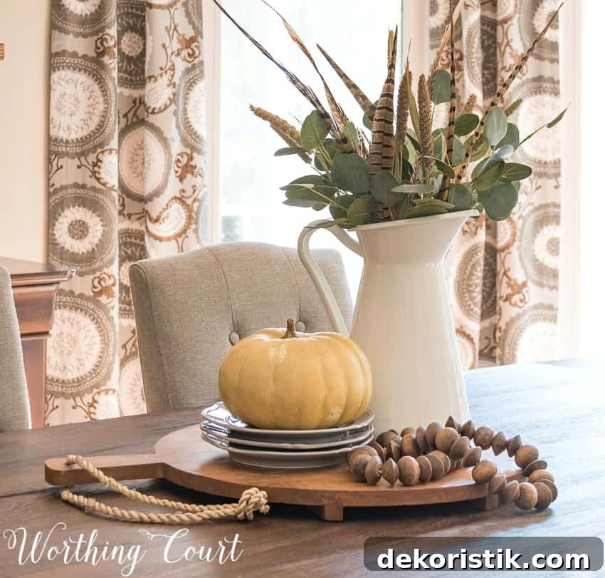 farmhouse fall centerpiece