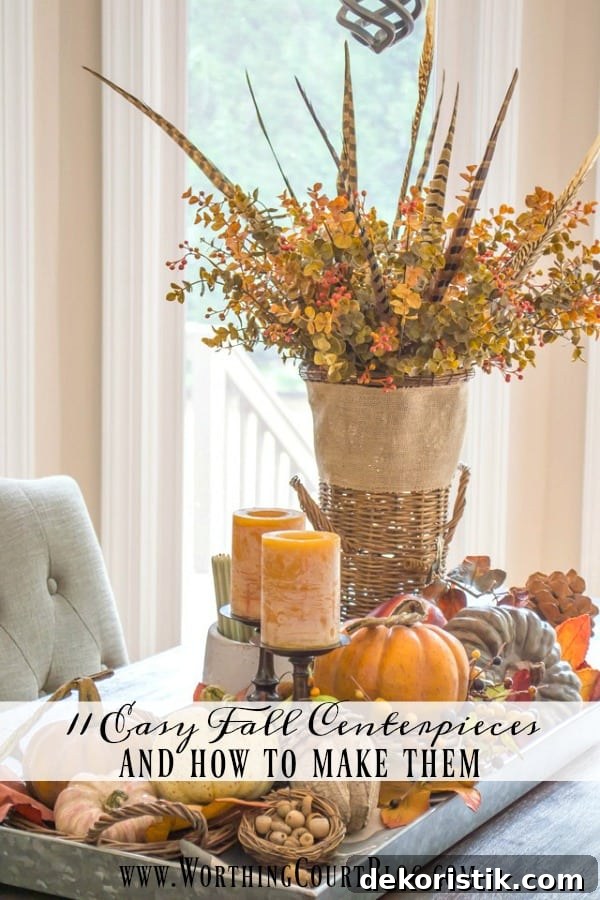 11 easy fall centerpieces and how to make them