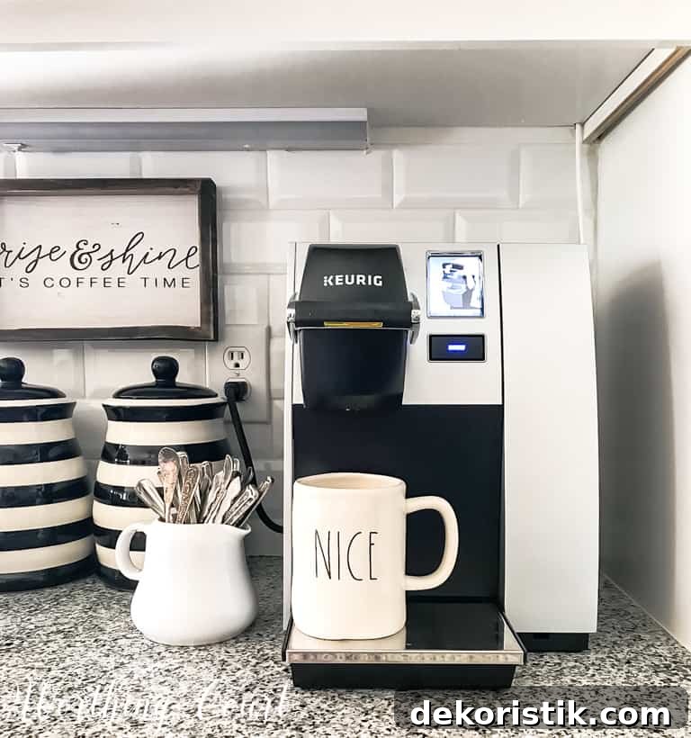 My Refreshed Coffee Bar Setup and Coffee Maker Review 4 Keurig coffee maker