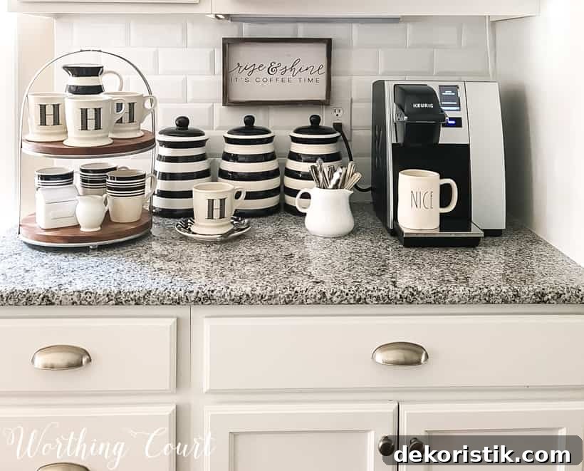 My Refreshed Coffee Bar Setup and Coffee Maker Review 7 coffee bar