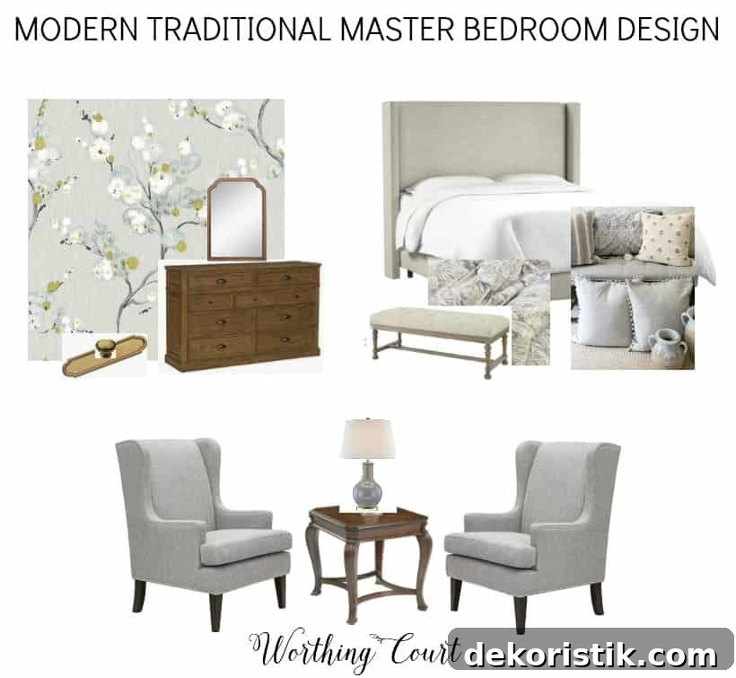 master bedroom design board