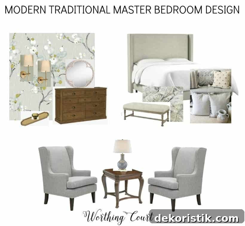 design board for master bedroom