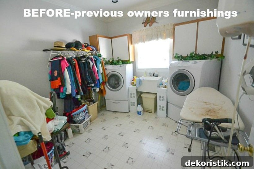 laundry room before remodel