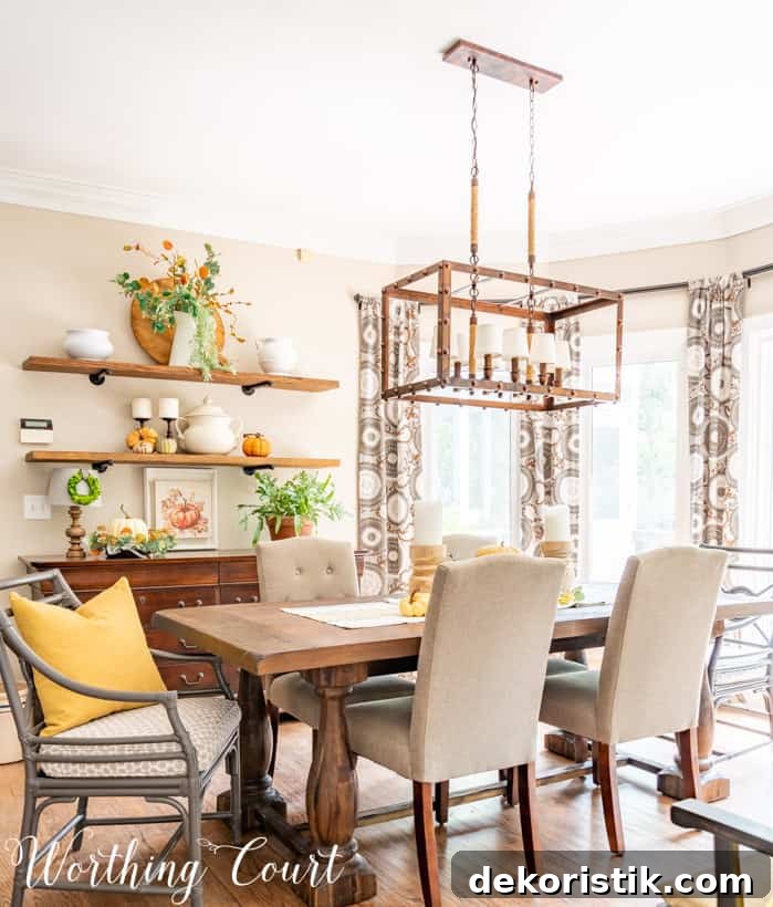 Fall Shelf Decor Ideas for Cozy Breakfast Nook and Centerpiece 9 fall shelf decor and a fall centerpiece