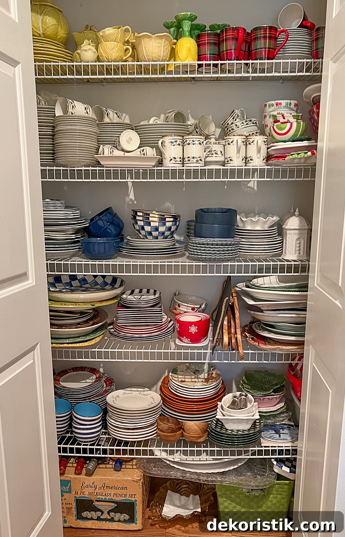 Kitchen Ideas: Small Refreshes to Full Remodels 13 dish closet filled with various dishes on wire shelves