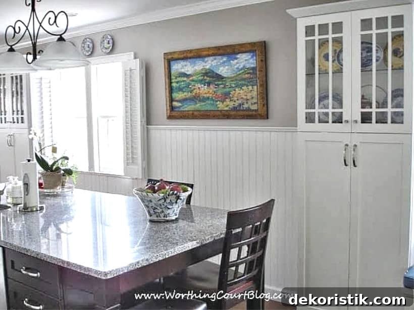 Kitchen Ideas: Small Refreshes to Full Remodels 14 A small cabinet with display dishes inside.