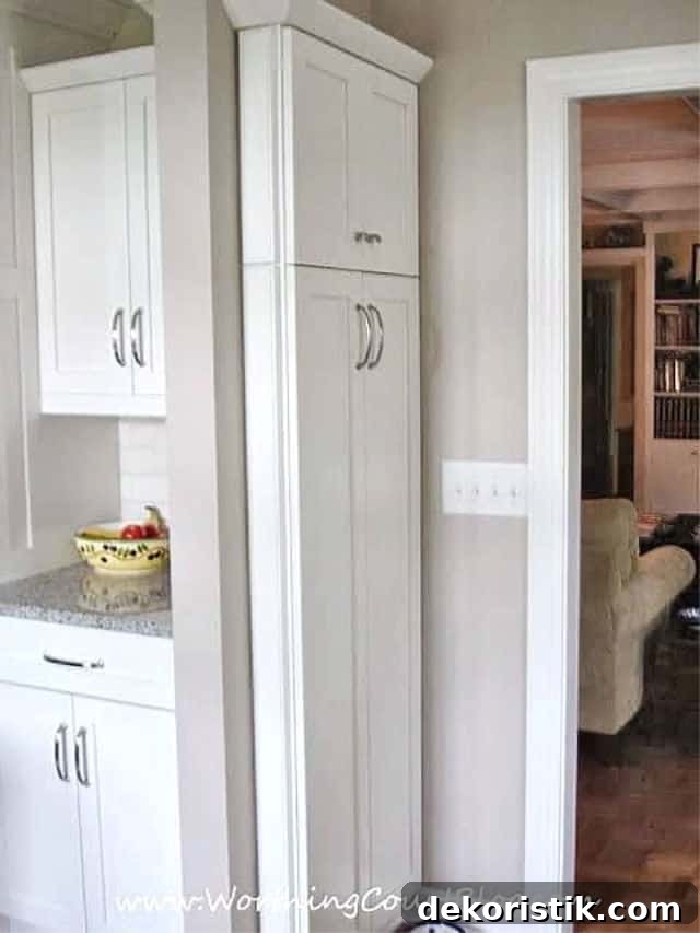 Kitchen Ideas: Small Refreshes to Full Remodels 6 Adding a shallow cabinet to a small wall is a cool kitchen idea.
