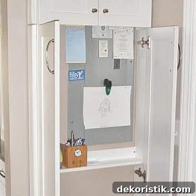 Kitchen Ideas: Small Refreshes to Full Remodels 8 The command center with the doors open.