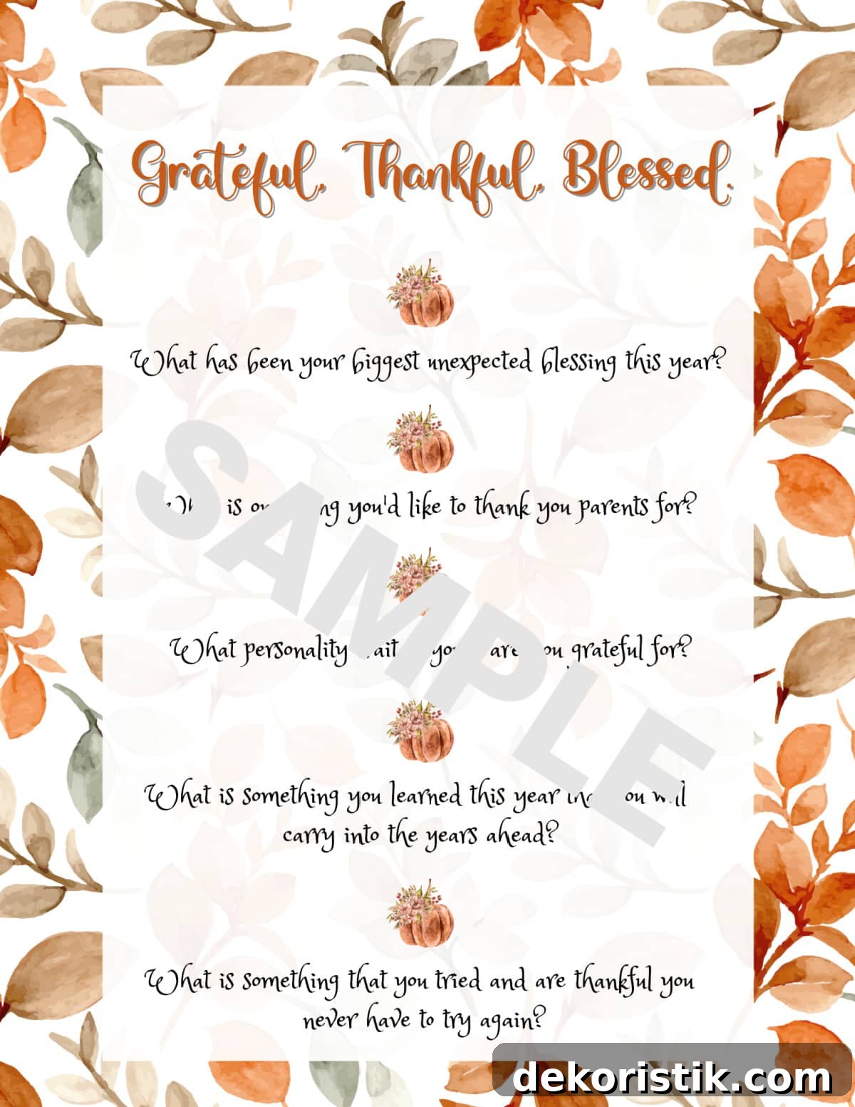 graphic image of conversation starter questions for Thanksgiving
