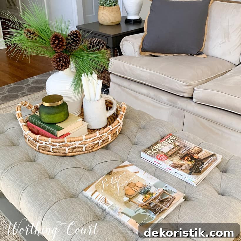coffee table arrangement