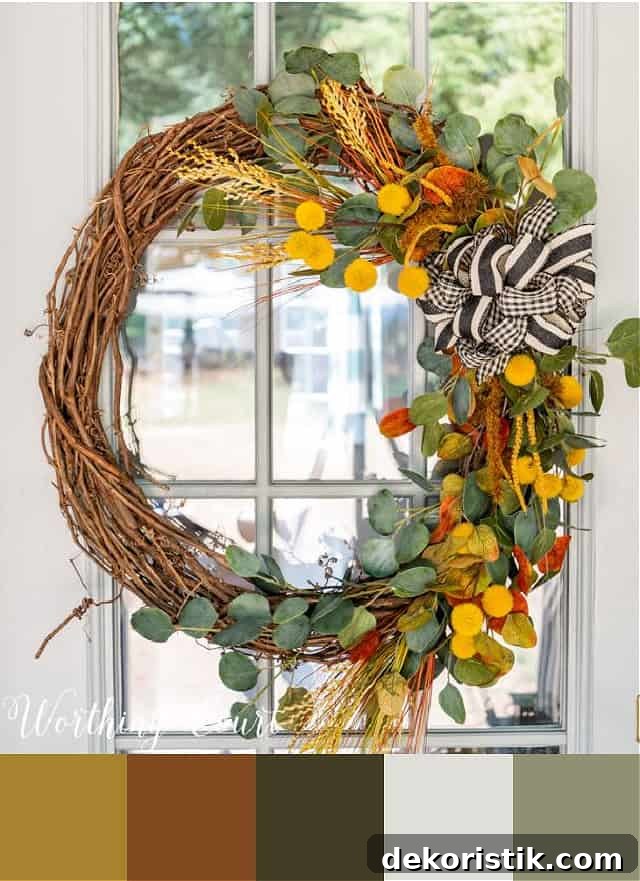 image of autumn decor showing the color palette used