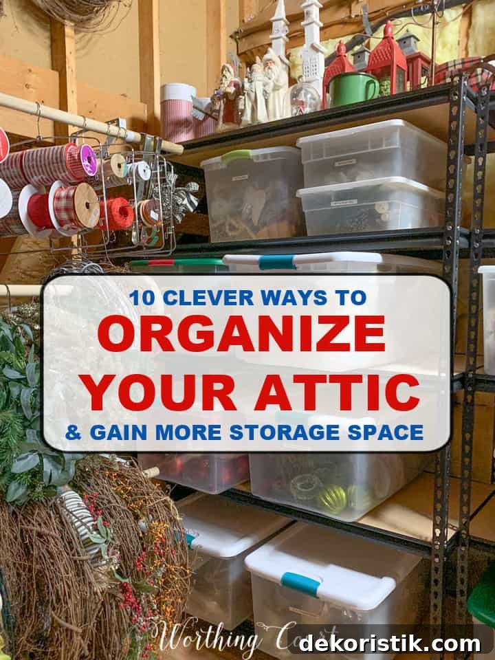 10 clever ways to organize your attic