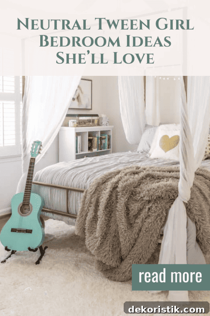 Looking for tween girl bedroom ideas that are calm and stylish? This bedroom makeover is filled with decorating tips for a girl who loves neutrals. Learn how to mix and match furniture, layer textures, and create a cozy space that grows with her. Perfect for tweens who prefer a softer, more timeless look.
