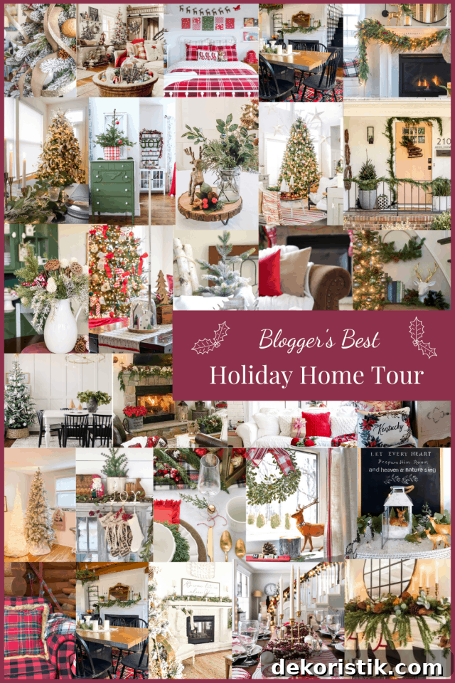 Rustic Christmas Dining Room Decor Ideas for Elegant Tables 3 graphic for Christmas tour bloghop