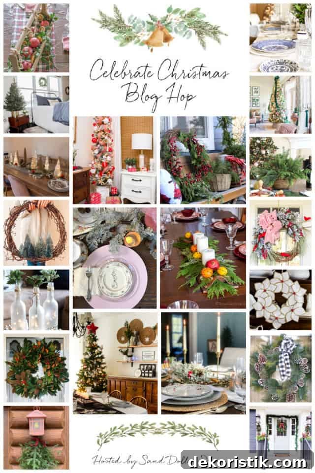 graphic for Christmas decorating ideas bloghop