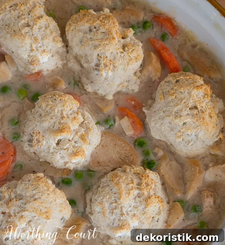 chicken pot pie in a pie dish