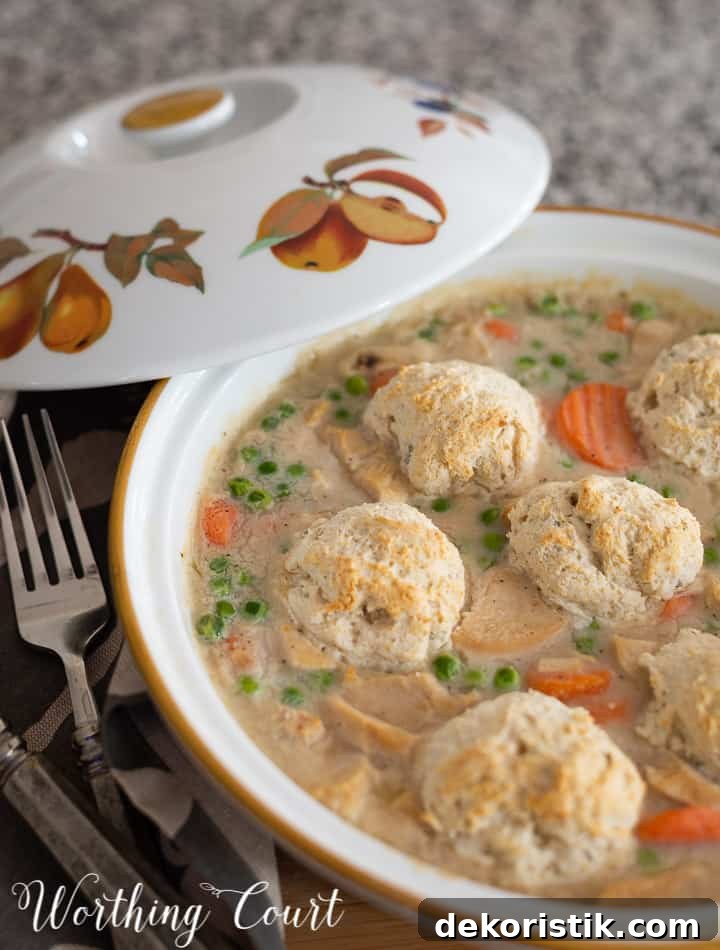 chicken pot pie in a pie dish