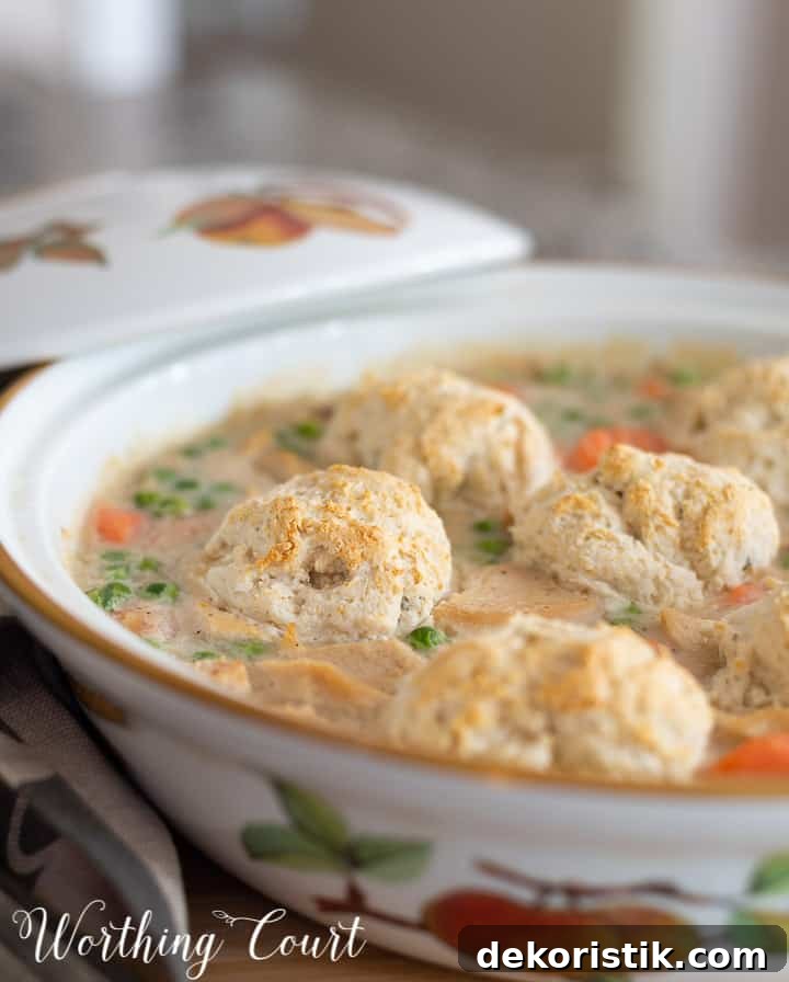 chicken pot pie in a pie dish