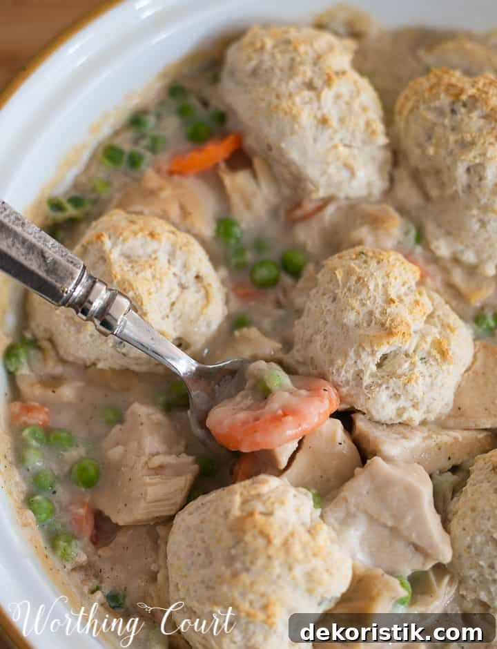 fork in chicken pot pie