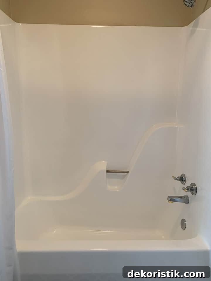white bathtub
