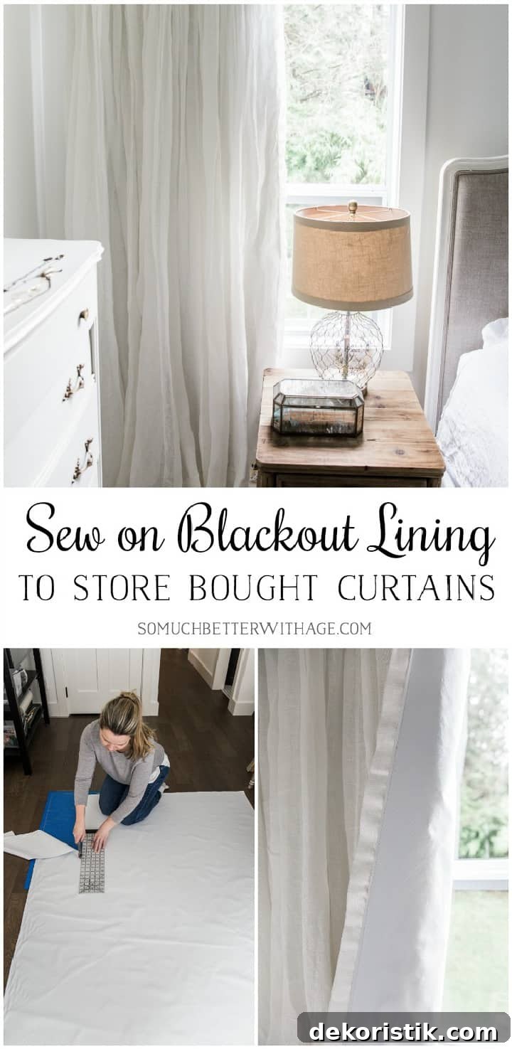 DIY Window Decor Ideas: Step-by-Step Tutorials 20 Pinterest image for lined draperies