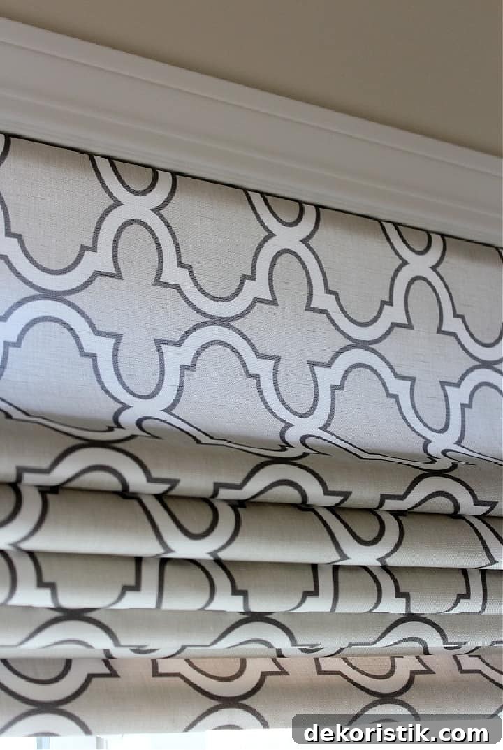DIY Window Decor Ideas: Step-by-Step Tutorials 6 section of roman shade
