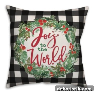 joy to the world pillow