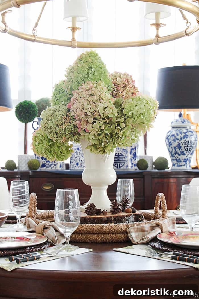 Holiday DIY projects and festive table settings