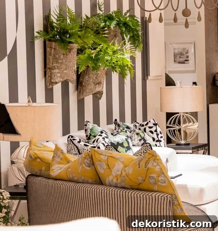 miscellaneous pillows in a showroom