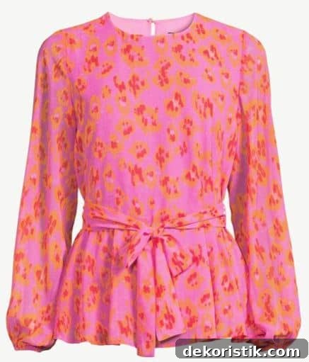 pink chiffon blouse