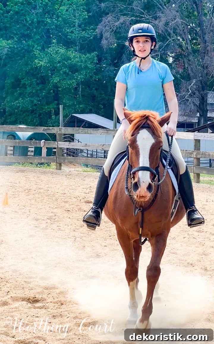 girl riding a horse