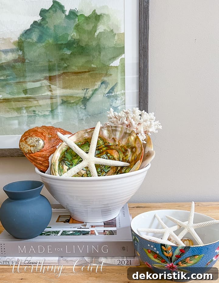 white bowl filled with seashells