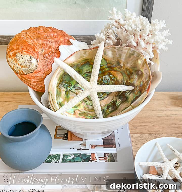 white bowl filled with seashells